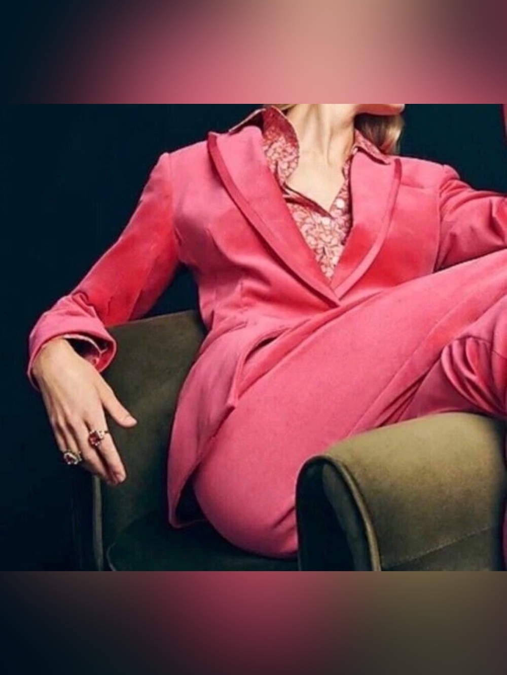 J Crew Collection Suit Willa Blazer Set Kate Pants In Velvet Pink